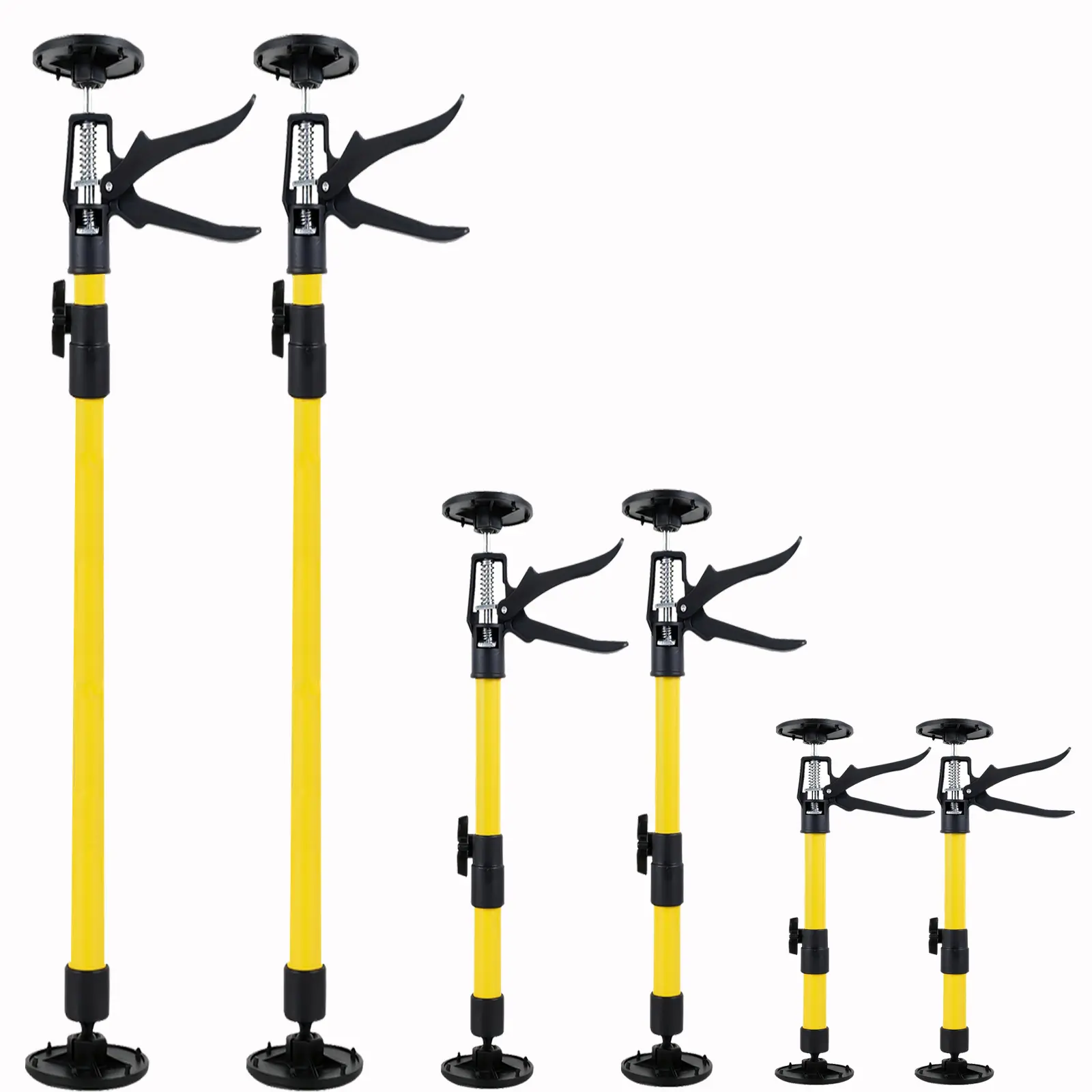 2PCS 88LB Heavy-Duty Telescopic Support Rods | Adjustable Anti-Slip Third Hand Support System, Perfect for Solo Cabinet, Gypsum Board & Home Renovation Installation