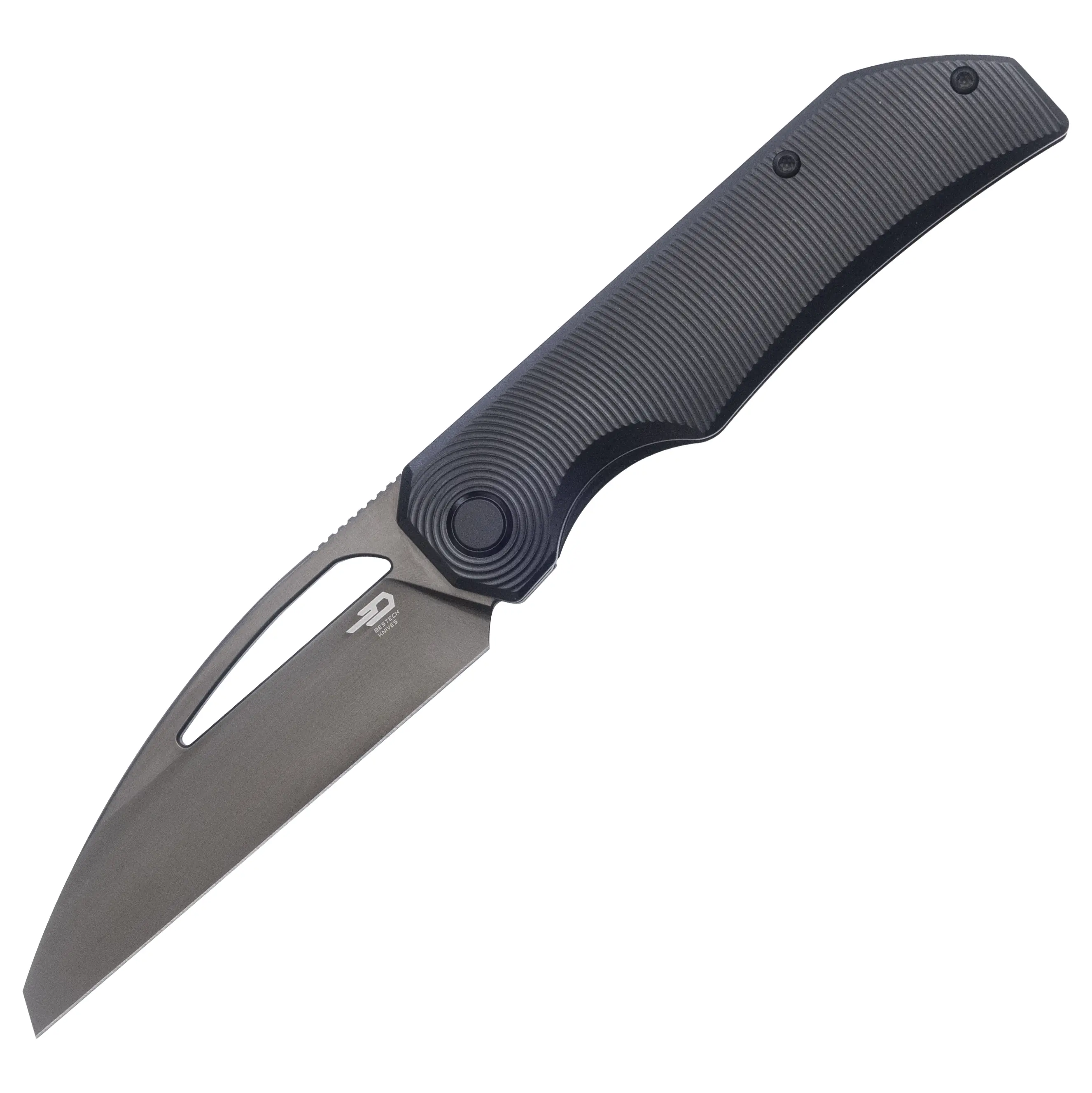 BESTECH KNIVES TAIPAN BT2503E MagnaCut Steel Folding Pocket Knife, Smooth Ceramic Bearing Titanium Handle EDC Utility Tool for Outdoor Camping, Hiking, Backpacking, Daily Slicing, Box Opening, and Wood Carving