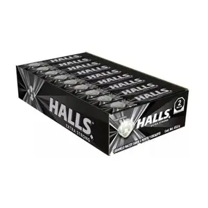 Halls Black Extra Strength Flavor Mexican Candy (12 pack)