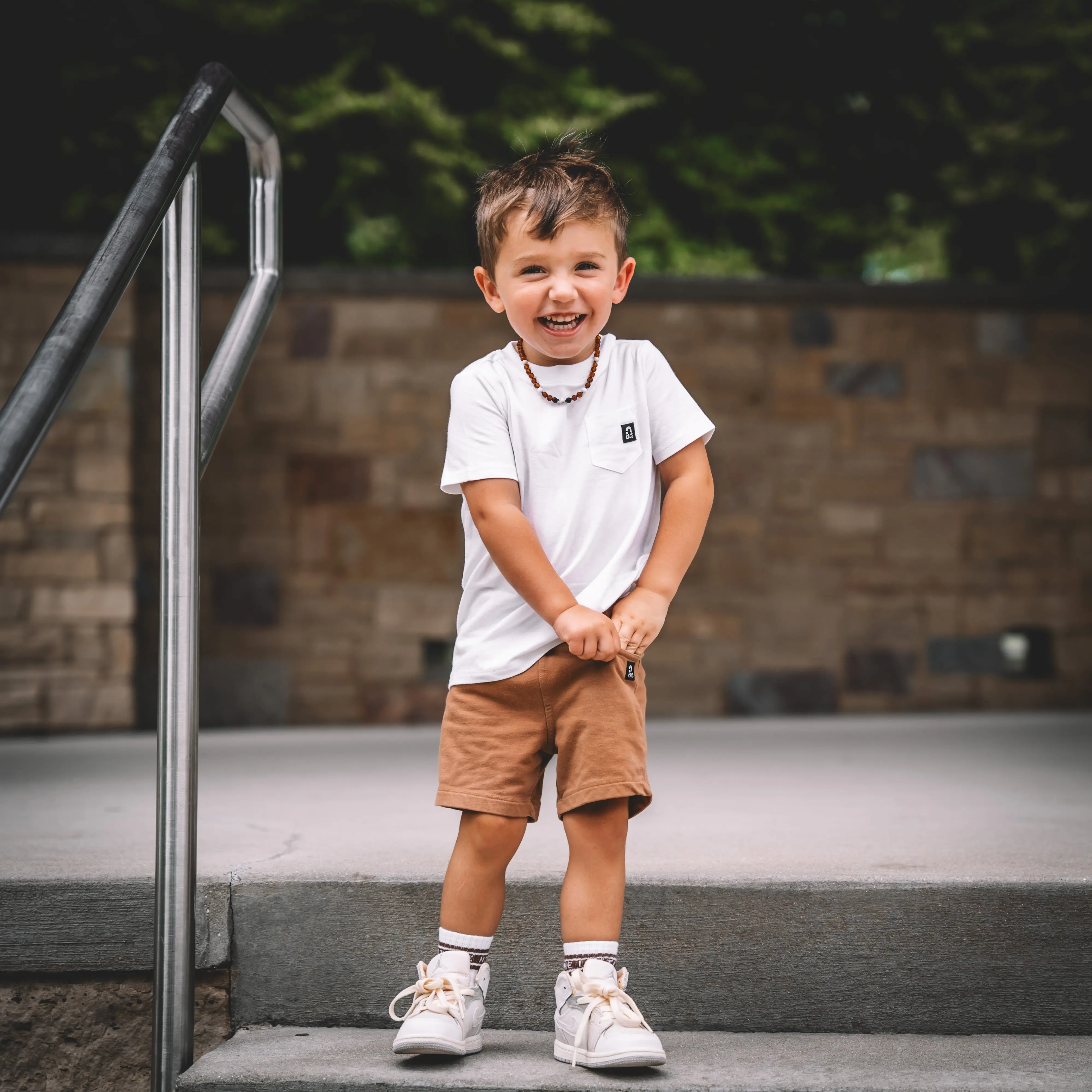RAGS Apparel Essentials Boys' T-Shirt, Kids' Solid Butter-Soft Elastic Modal Cotton Blend Short Sleeve Top, Soft Elastic Boys' T-Shirts, 9/10Y
