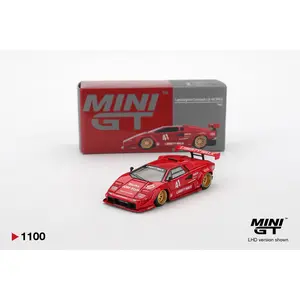 Mini GT Lamborghini Countach LB-WORKS, Red, 1:64 Scale, Diecast Model Car