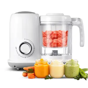Baby Food Maker 4-in-1: Steamer Blender Warmer & Defroster | Baby Food Processor with Vegetable Chopper & Meat Grinder | BPA Free, Dishwasher Safe electric machine Gift BFM001