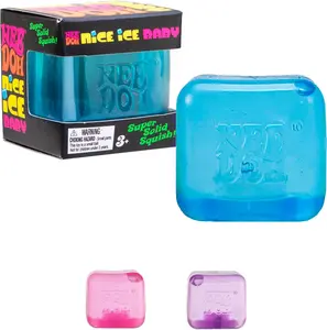 Ice Cube Water Drop Squeeze Toy in Blue,Pink,and Purple Rosie-Style Stress Relief Ball Ice Cube Squeeze Fun-Sensory Squeeze Toy