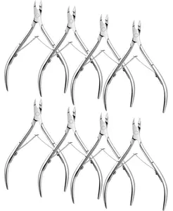 8Pcs Cuticle Trimmer kit, Sharp Dead Skin Clipper, Labor-saving Cuticula Remover for Fingernail Toenail, Manicure Pedicure Tool for Women Men (Silver) - Home Improvement.