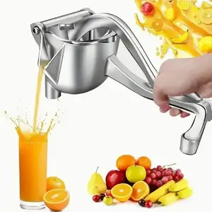 Aluminum Alloy Manual Juicer Press, Heavy-Duty Hand Squeezer for Citrus, Oranges, Lemons & Pomegranates, Easy-to-Clean Kitchen Gadget for Fresh Juice, Durable Non-Electric Juicing Tool