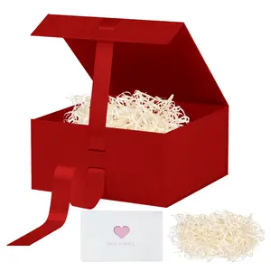 Extra Large Luxury Gift Box with Magnetic Closure Lid, Collapsible Design for Birthday Christmas Wedding, Contains Shredded Paper Filler