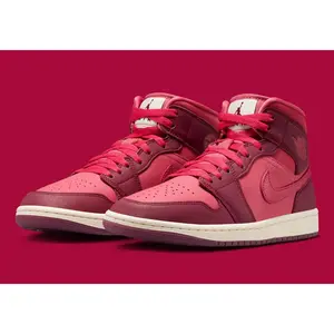 Women's Air Jordan 1 Mid SE "Valentine's Day" IB7018-600 Fashion Athletic Sneaker