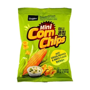 GUGEN Mini Corn Chips, Hot Green Pepper & Soy Sauce Mayo Flavor 2.29oz GUGEN Mini Corn Chips, Hot Green Pepper & Soy Sauce Mayo Flavor 2.29oz