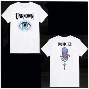 Matching Couple Tees，180GSM Premium Cotton Lightweight Basic Tops