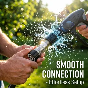 4pcs Pressure Washer Adapter Set, Stainless Steel Quick Disconnect Kit, M22 14mm Swivel to 3/8'' Quick Connect Fittings with 3/4" to Quick Release Conversion, Heavy-Duty Corrosion-Resistant Connectors for Efficient Pressure Washing Setup