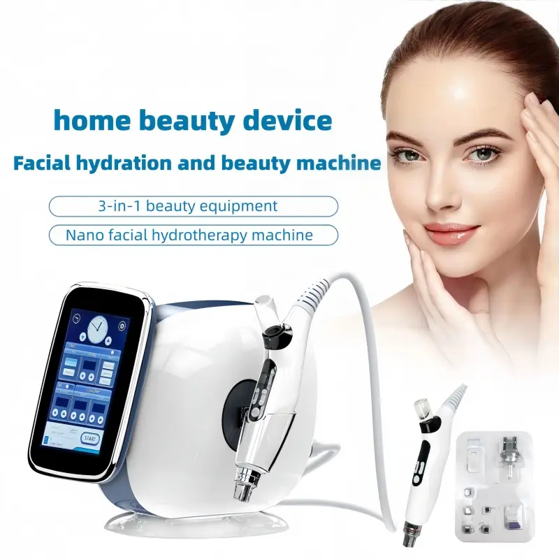 3-In-1 Beauty Machine, Facial Care Nano Crystal Infusion Instrument, Hydrating Device, Multi-Functional Face Beauty Equipment, Facial Care Tools
