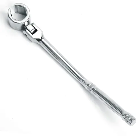 O2 Oxygen Sensor Wrench 7/8'' | Flexible Head & Contour Handle | Chrome Vanadium Steel Removal Tool for Automotive Repair