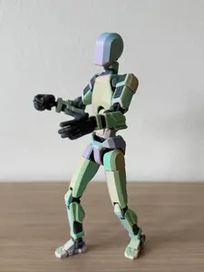 3D Printed Articulated Action Figure Dummy 13 Customizable 6.5 Inch 124% Scale Fully Articulated for Play or Display Unique Gift Idea