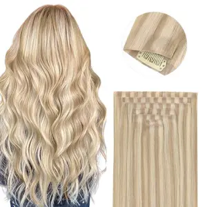Doores 100g Injected Seamless Clip In Hair Extensions Remy Human Hair Extensions 7pcs Beginner Friendly Natura