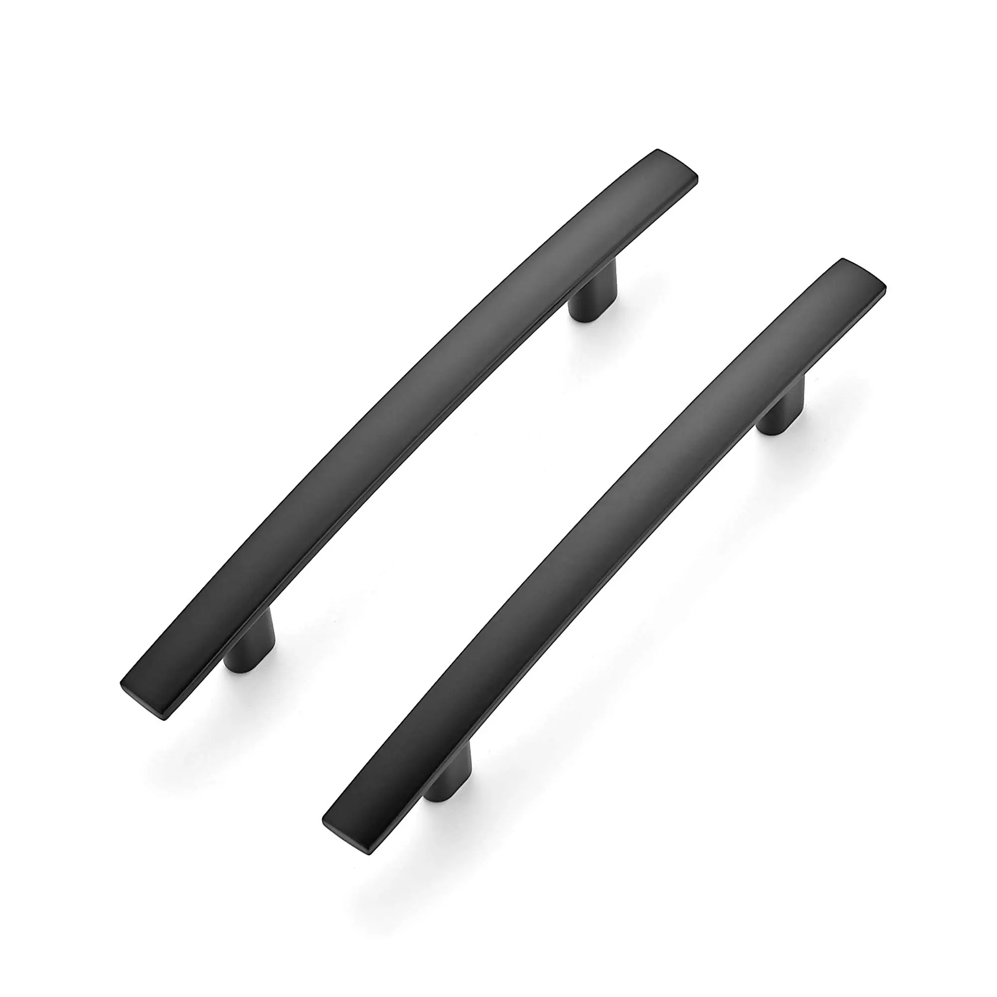Ravinte Classic Matte Black Arch Handles - 6" Length Stainless Steel Curved Pulls, 3.75" Hole Center, Clean Look Farmhouse Cabinet Hardware, 365 Days Trial Black Handles for Cabinets, Black Door Handles, Door Handles