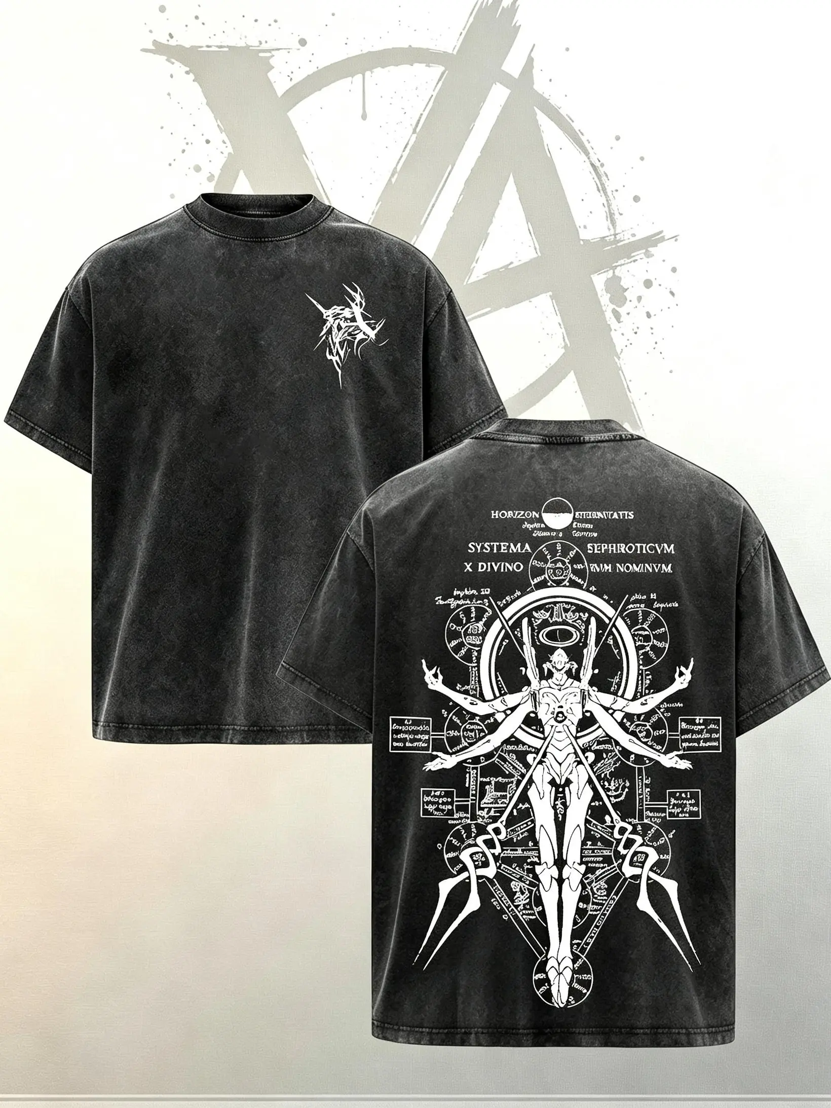 [AVT]Neon Genesis Evangelion EVA-01 T-Shirt – Vintage Washed Unit-01 Divine Mode Anime Graphic Tee, Evangelion God Form Aesthetic Print, Oversized Soft Cotton Streetwear, Unisex Casual Apparel, Gift for Evangelion Fans,symbol t-shirt,funny shirts men