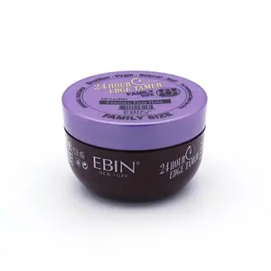 Ebin New York 24 Hour Edge Tamer Hair Styling Gel Cream with Argan Oil, Extreme Firm Hold, Non-Oily, Nourishing, No Flaking Formula for US Dense Coily 4A-4B-4C Hair Types - Haircare