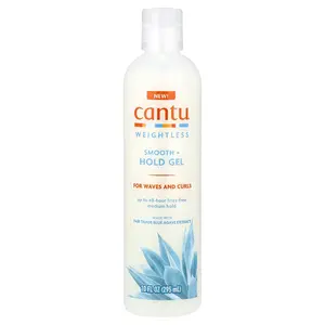 Cantu Weightless, Smooth + Hold Gel, Medium Hold, For Waves and Curls, 10 fl oz (295 ml)