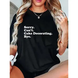 100% Cotton Funny Cake Decorating Cake Decorator Gift For Men or Women T-Shirt