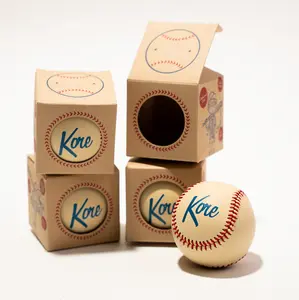 Kore Soft Baseball – Hand-Stitched Real Feel Foam Baseballs | Safe Indoor & Outdoor Practice Ball for Backyard Play | Baseball Gift or Desk Toy | Stocking Stuffer | Party Favors | (4)