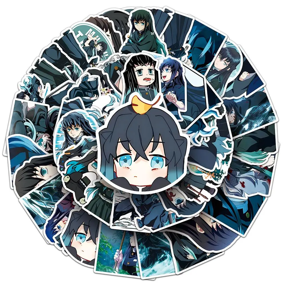 50pcs Anime Graffiti Stickers DIY Scrapbook Laptop Bike Phone Cute Tokitou Muichirou Cartoon Decals Kids Toy