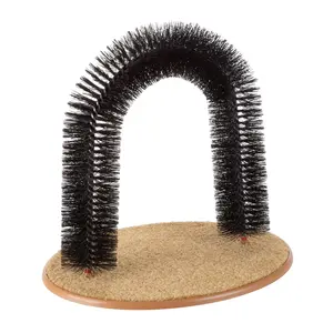Petmaker Cat Se lf-Groomer Bris tle Ring Brush Cat Arch