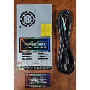 12 volt Meanwell Power Supply and AC with wire for the wall