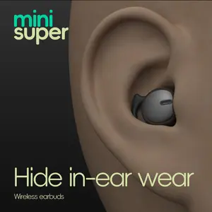 Invisible Light Weight Earbuds for Side Sleepers, Comfortable Noise-Canceling Bluetooth-compatible 5.3 Wireless In-Ear Headphones