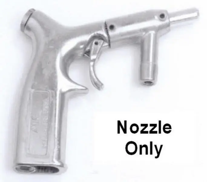 ALC Keysco ALC40051 0.25in Steel High-Pressure Siphon Blaster Garden Hose Metal Sprayer Nozzle, Outdoor Cycling Equipment Maintenance Tool, Water Hose Nozzle, 15 Cfm, 80 Psi, 1.5" L X 0.4" W X 0.4" H, High Quality Components, Siphon Blaster Nozzle
