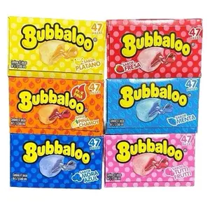 Bubbaloo Bubble Gum Assorted Flavors 47 Pieces Snacks Sweet