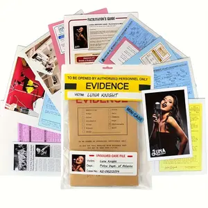 Unsolved Case Files, Pop Star Luna Knight Mystery Story, Reusable Fast Play Cases, Murder Suspense, Fictional Murder Mystery, Training Tool, Team Building, Roleplay Scenes, Question Card Game