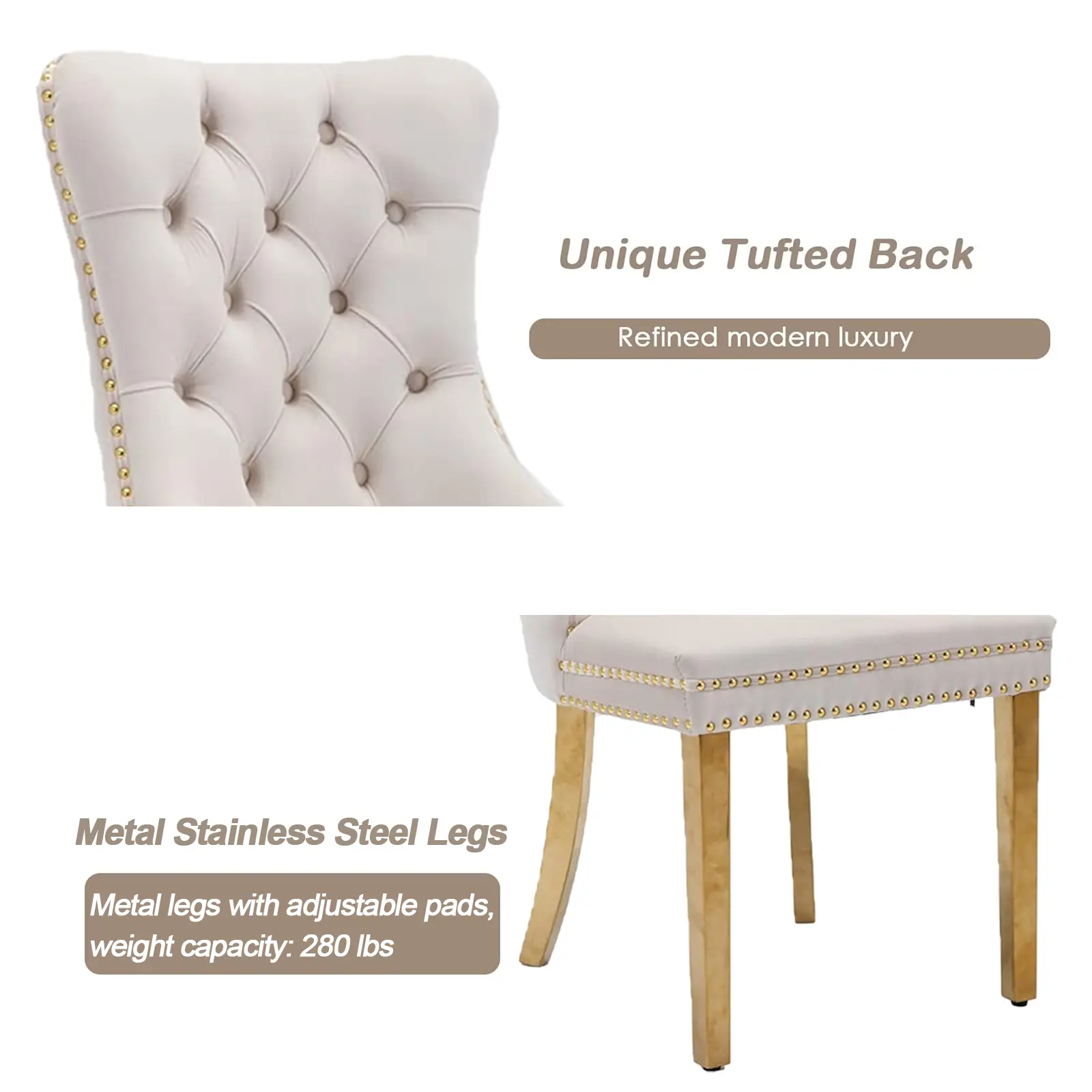 Dining Table Set for 6,Kitchen Table Chairs Set of 6,Modern Rectangular Dining Room Set 63" White Tempered Glass Top with Adjustable Stainless Steel Base,Velvet Upholstered Chairs,Golden Stainless Steel Plating Legs,Suitable for Dining Room,Office,Kitchen Dining Table Set for 6,Kitchen Table Chairs Set of 6,Modern Rectangular Dining Room Set 63" White Tempered Glass Top with Adjustable Stainless Steel Base,Velvet Upholstered Chairs,Golden Stainless Steel Plating Legs,Suitable for Dining Room,Office,Kitchen