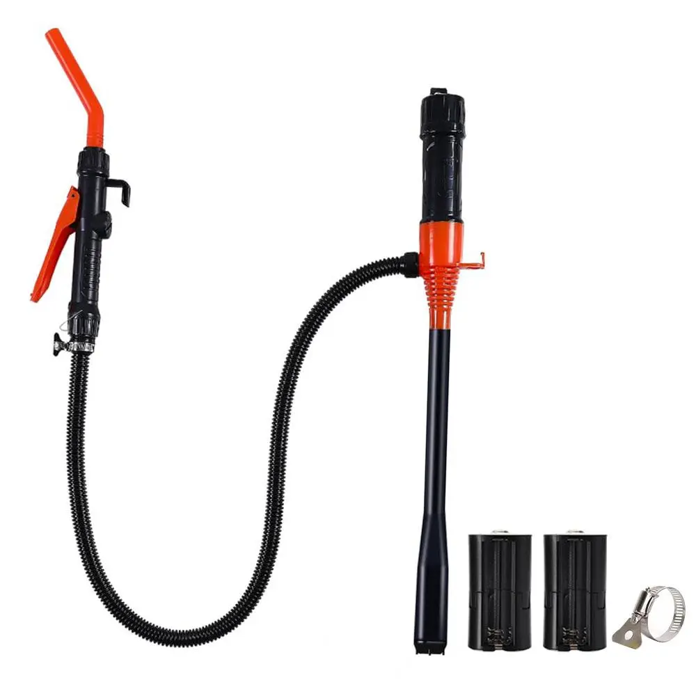 Portable Pump, Batteries Required Electric Siphon Pump, Water Transfer Pump, Hand Fuel Pump for Gas, Fuel, Diesel, Water Transfer, Cordless Fuel Pump, Battery Powered Pump
