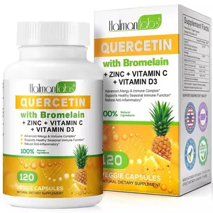 Quercetin with Bromelain Vitamin C and Zinc Immune Support - 120 count vitamins women