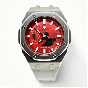 Custom Casio Shock GA2100 Mod White Band