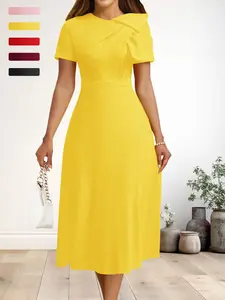 Summer Women's Casual Dress Elegant Long Dress Suitable for Parties Office Wear Workwear, Minimalist, Stylish, Chic and Comfortable, Perfect for Daily Use