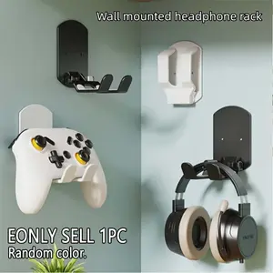 Universal Foldable Gaming Controller Storage Rack, Abs Material, Durable Wall-Mounted Headphone Holder, & Options