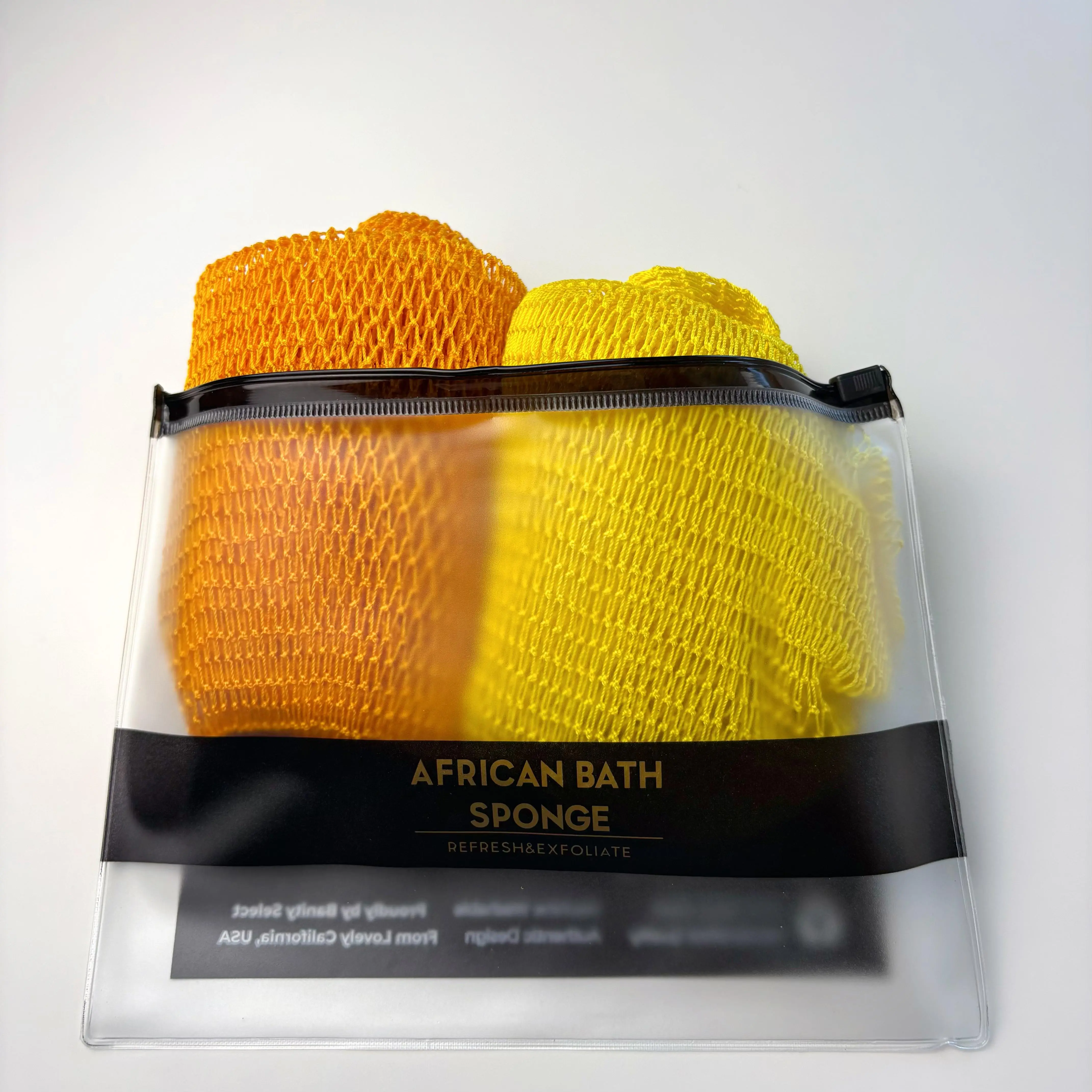 【2PCS】 African Exfoliating Net Bath Sponge