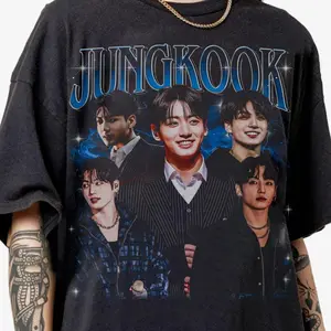Limited Jung Kook 90s Bootleg Vintage T-Shirt, Jung Kook Kpop Streetwear Classic Tee, Jung Kook Gifts For Women and Man Unisex T-Shirt 69K