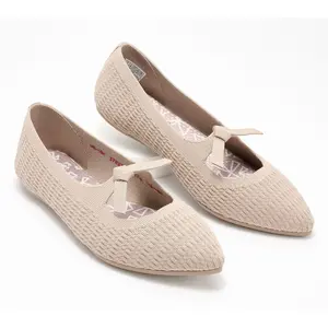 Skechers Cleo Point Washable Recycled Knit Flats - Nostalgic Days