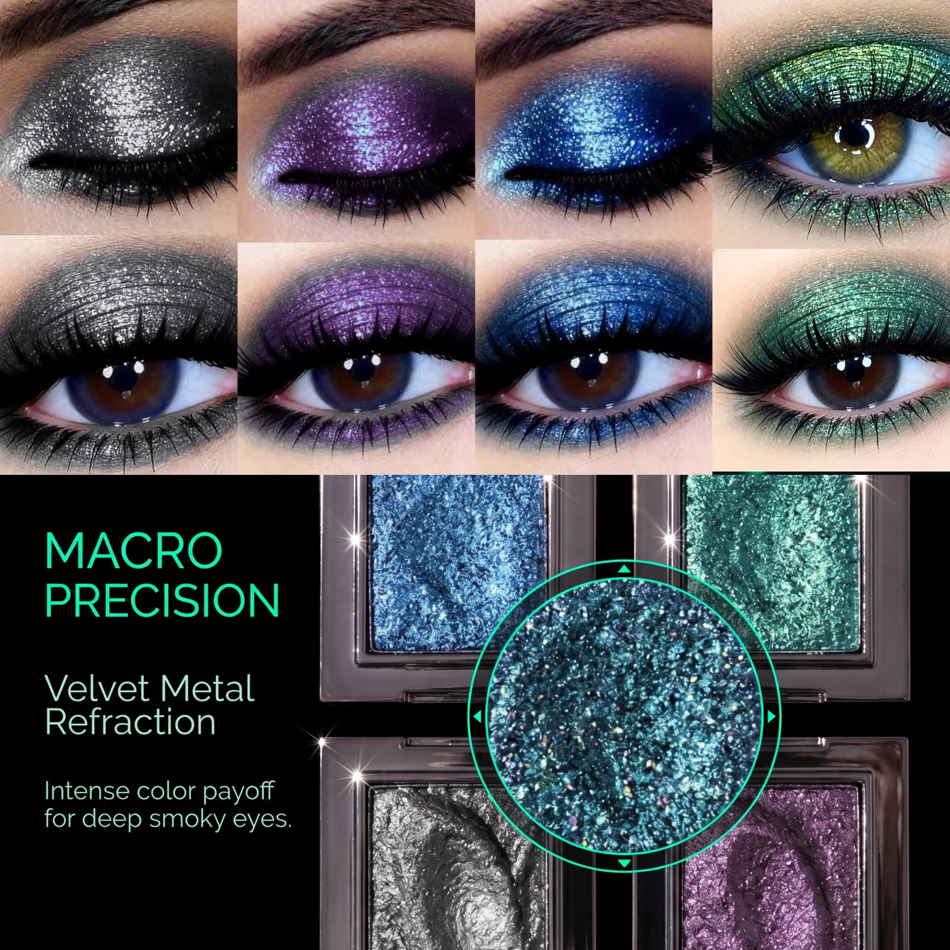 4-Piece Limited Single Eyeshadows: Shimmer, Metallic & Matte - Highly Pigmented, Blendable, Waterproof, Long-Lasting, No Fallout. Perfect for Daily Wear, Halloween Parties & Stage Makeup. Beginner-Friendly Creamy Formula. zarie yes eye shadow 。
