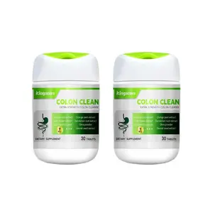 2 bottles 15 Day Cleanse-Gut and Colon Support Caffeine Free  Advanced Formula 30 capsules Healthcare Natural Edible Supplement Fitness Dietary Vitamin