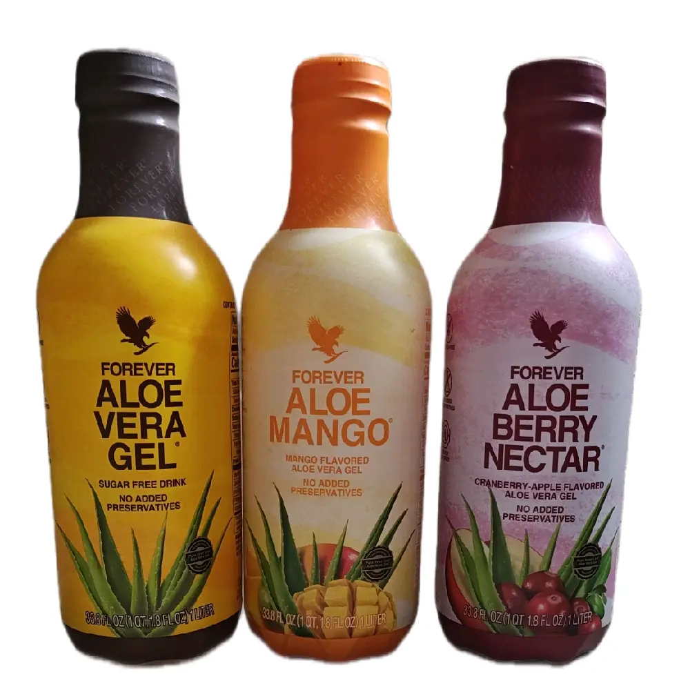 Forever Aloe Vera Bundle 3 Liter - Gel, Mango, Berry Nectar - Sugar Free  Drink, No Added Preservatives, 3 Bottles Juice Beverage - TikTok Shop