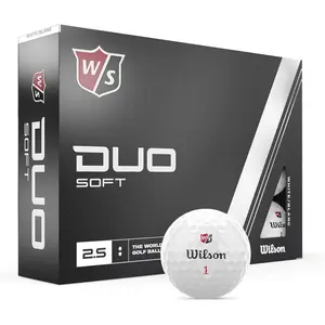 WILSON Staff Duo Soft Golf Balls - White 12 Pack