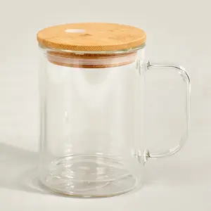 15 oz Glass Snowglobe With Handle