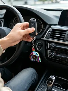 Turbo Shape Keychain Pendant, Creative Metal Key Ring, Car Ornament, Vehicle Interior Decor, Unique Auto Modification Accessory Gift