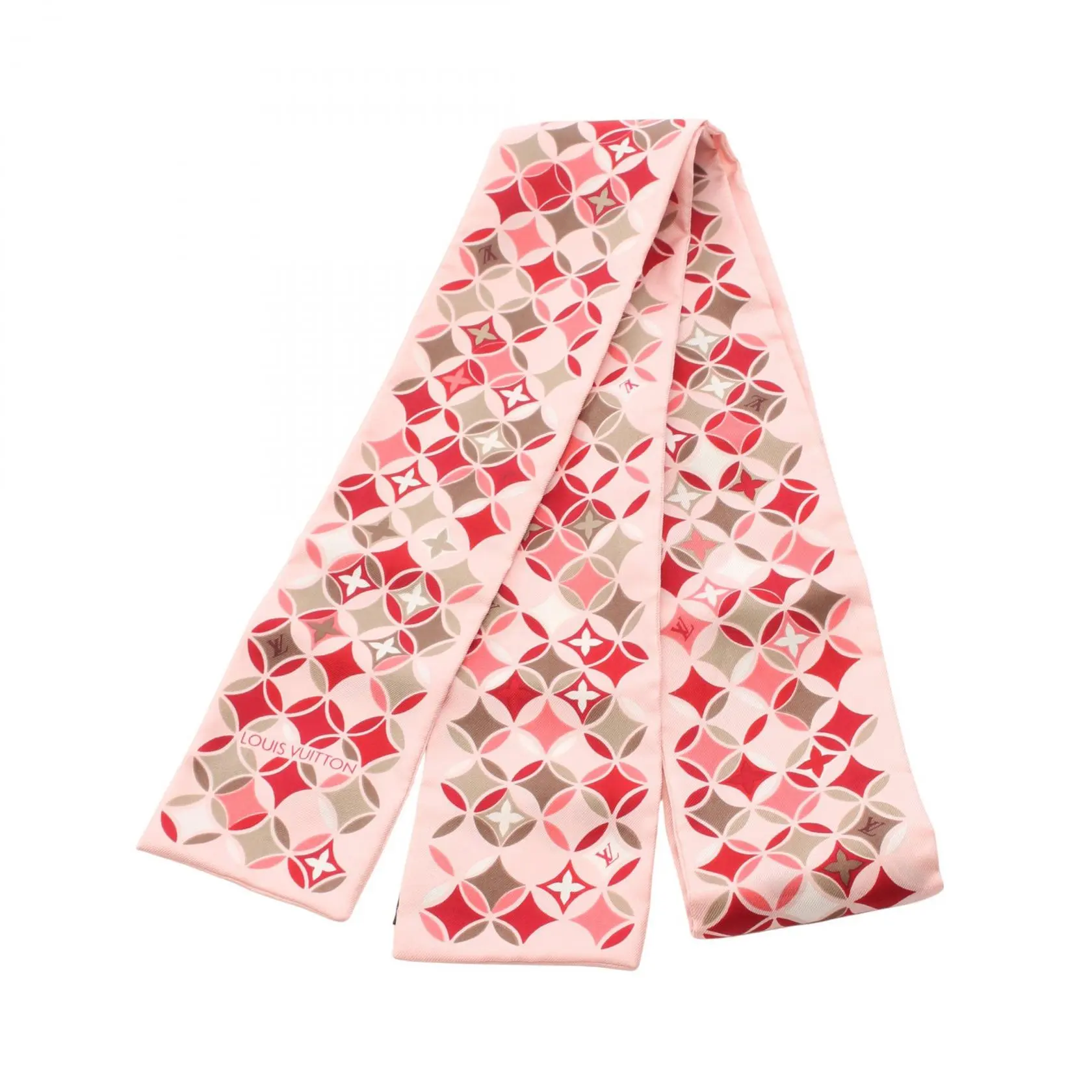 Pre-owned Louis Vuitton Silk Small Leather Goods Scarf