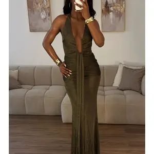 Monroe Metallic Knit Mermaid Formal Dress