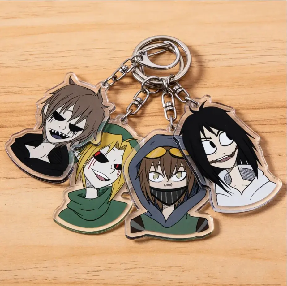 (#19 Options) Chibi Creepypasta Keychain, Cute Keyring Accessory, Fun Charm For Backpack Or Purse | High Quality and Customer Favorite Items