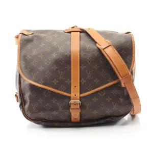 Pre-owned Louis Vuitton Canvas Shoulder Bags Saumur 35 Monogram Shoulder Bag